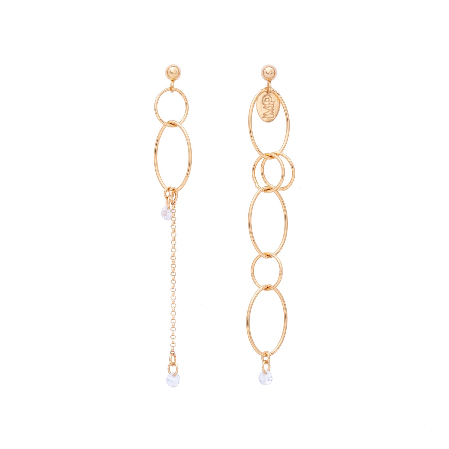 BIRKYN WHITE- BOUCLES D'OREILLES