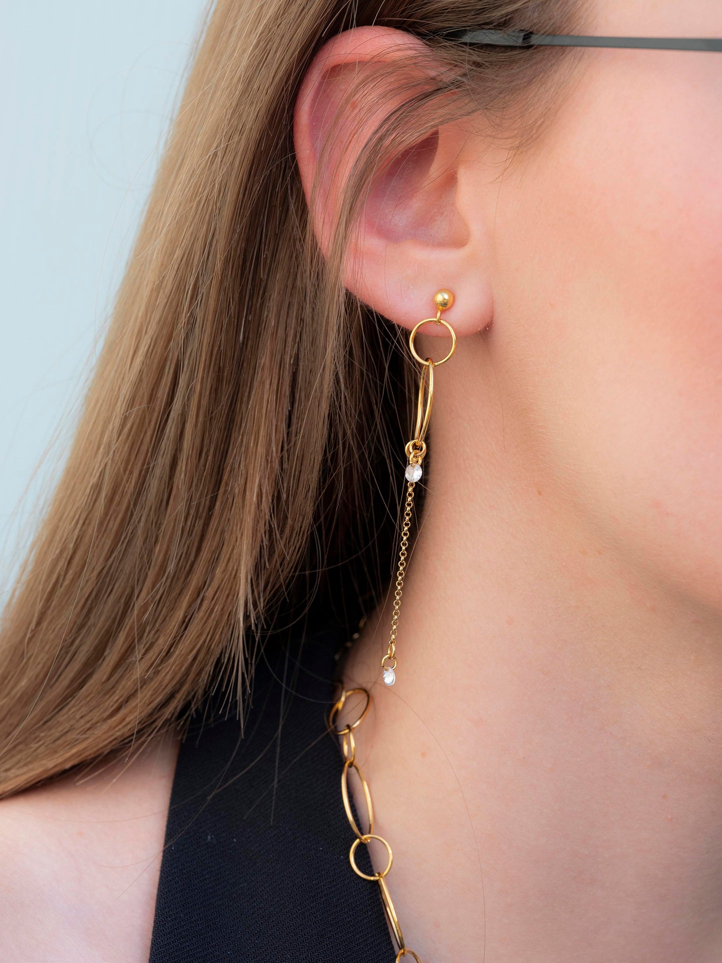 BIRKYN WHITE- BOUCLES D'OREILLES