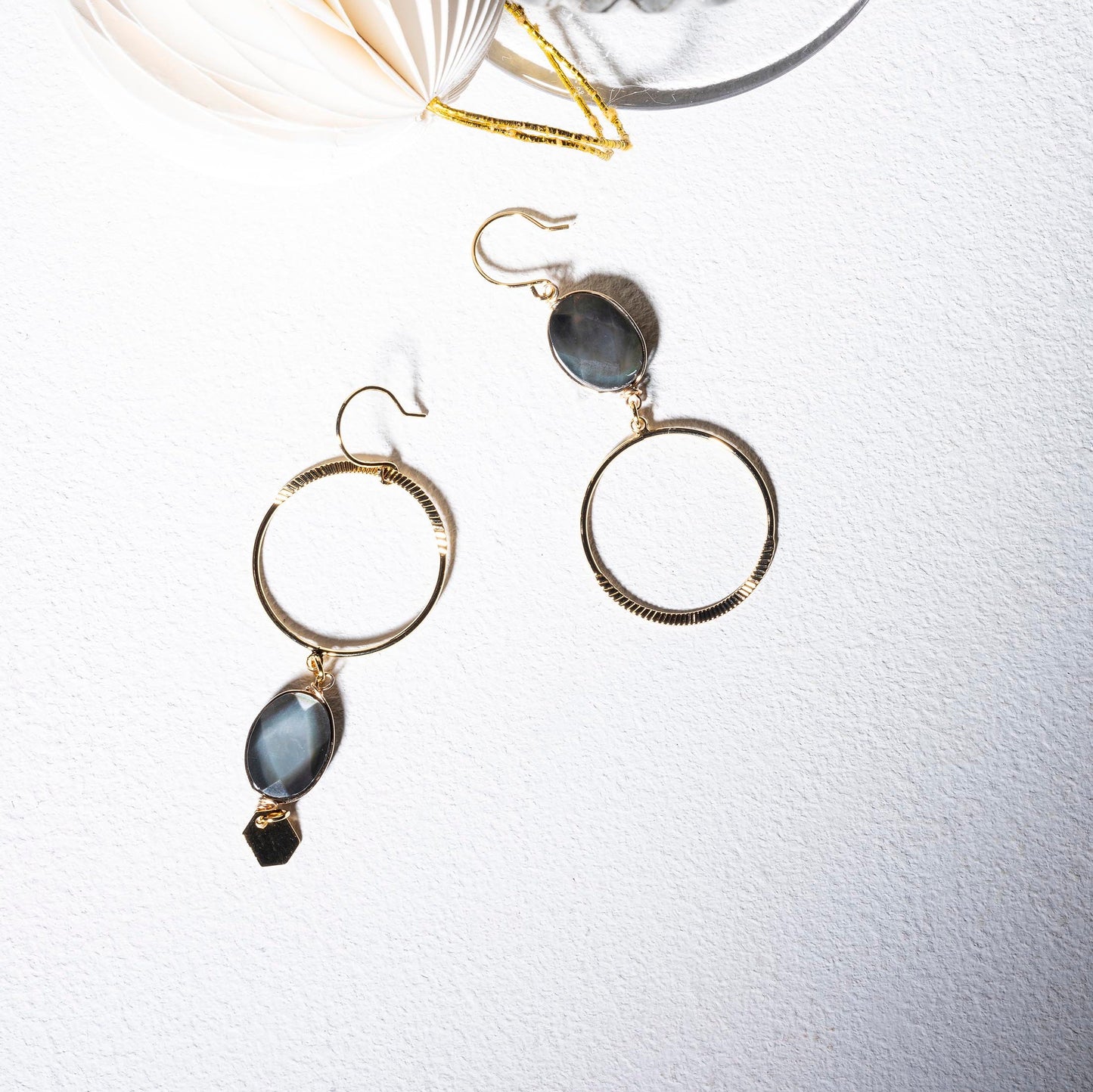 UMA - NACRE - BOUCLES D'OREILLES