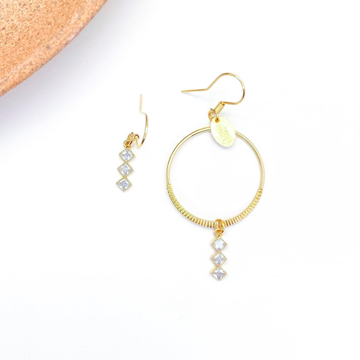 SQUARE - BOUCLES D'OREILLES