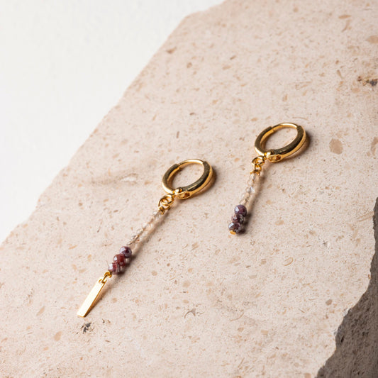 OMG / PURPLE - BOUCLES D'OREILLES