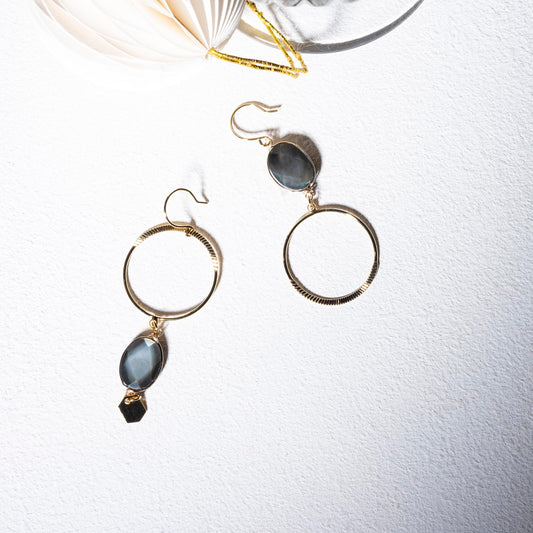 UMA - NACRE - BOUCLES D'OREILLES