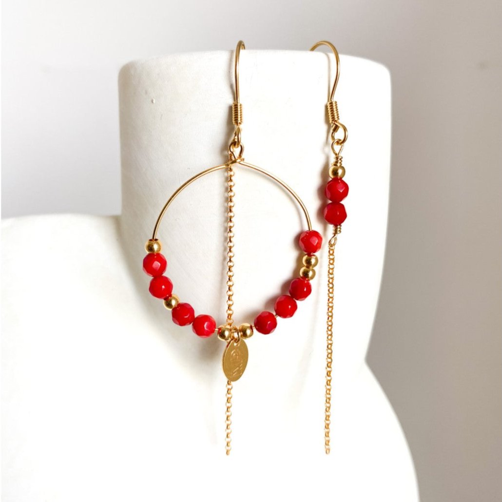 MP RED - BOUCLES D'OREILLES